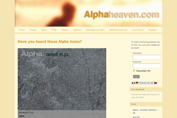 alphaheaven.com site used Twenty Twenty-Three