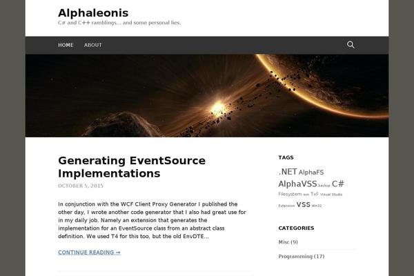 WordPress website example screenshot