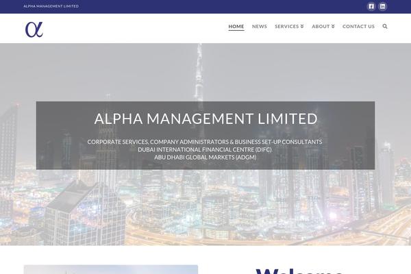 alphamanagement.ae site used X | The Theme