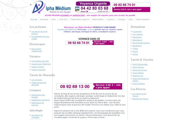 alphamedium.fr site used Alphamedium