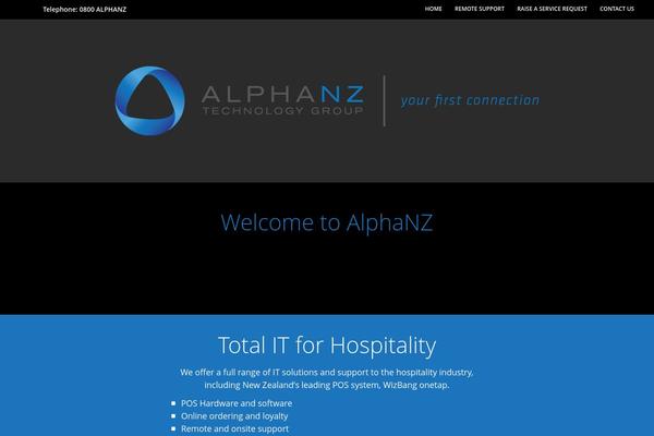 alphanz.co.nz site used Single-page-site