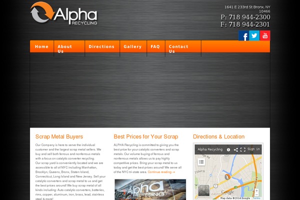 Alpha theme site design template sample