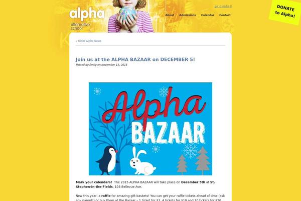 Alpha theme site design template sample