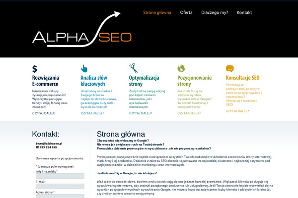 alphaseo.pl site used Theme1130