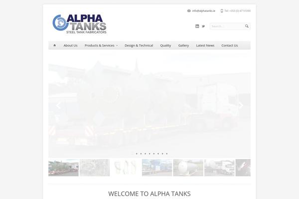 alphatanks.ie site used Aqua-child-theme