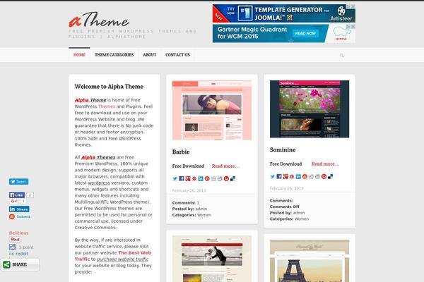 alphatheme.com site used Alphatheme