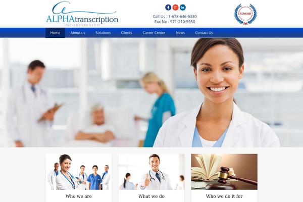 alphatranscription.com site used Alphatranscription