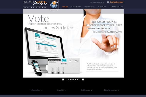 alphavote.com site used Avexsolutions