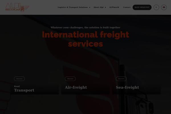 Logistic theme site design template sample