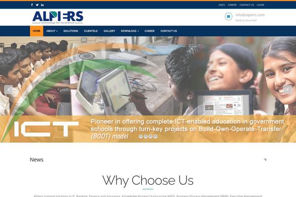 WordPress website example screenshot