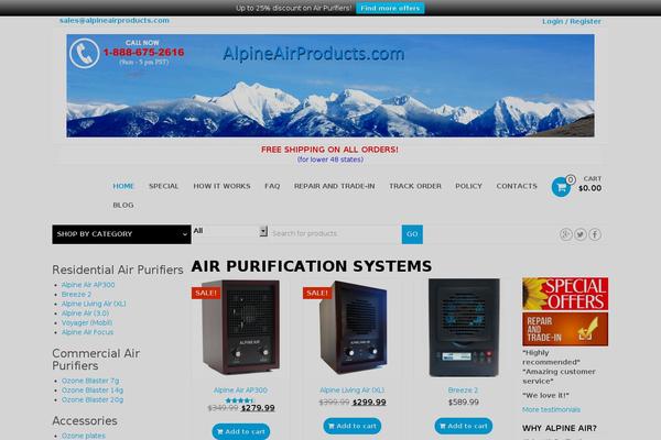 alpineairproducts.com site used Kakina