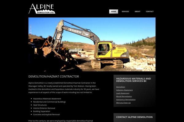 alpinedemolition.ca site used Alpinedemolition