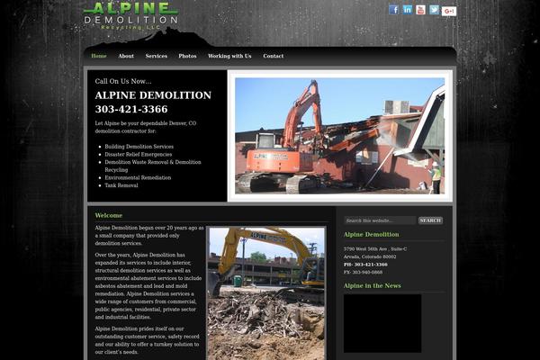 alpinedemolition.com site used Amped Child