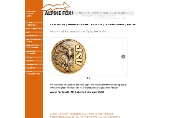 alpinefox.ch site used Alpine_theme