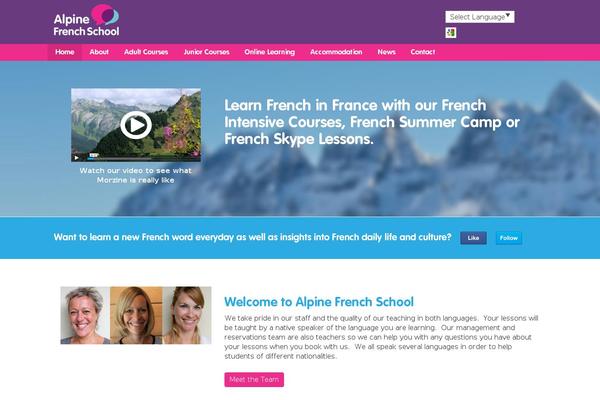 alpinefrenchschool.com site used Alpinefrenchschool