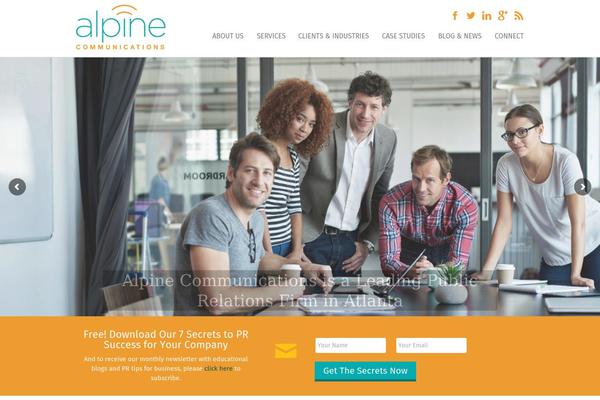 Alpine theme site design template sample