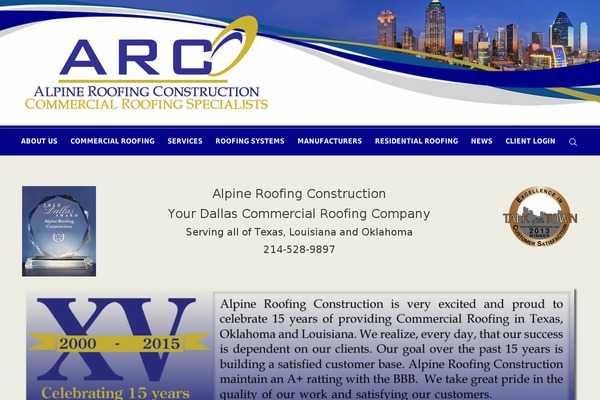 alpineroofingconstruction.com site used Bootscore-main