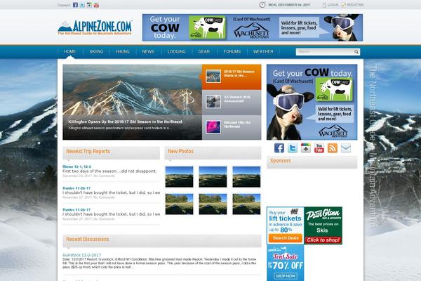 alpinezone.net site used Alpinezone
