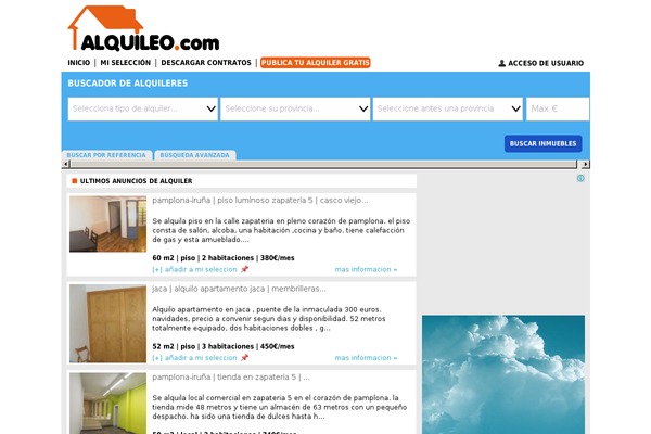 alquileo.com site used Montezuma