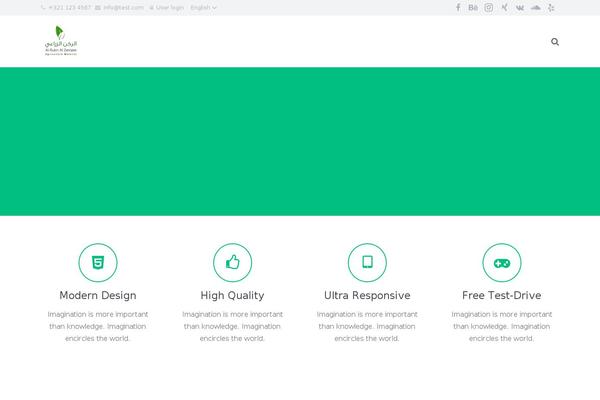 Impreza theme site design template sample