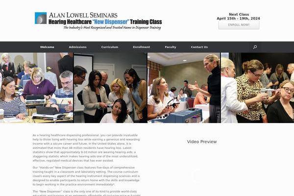 Vantage theme site design template sample