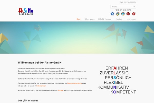 alsino.de site used uDesign