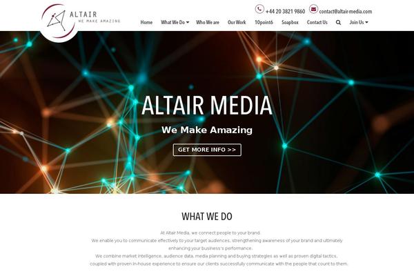 Altair theme site design template sample