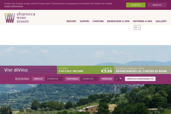 altaroccawineresort.com site used Altarocca
