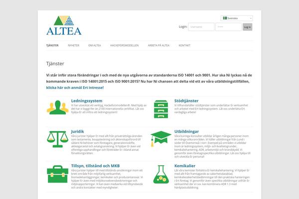 Altea theme site design template sample