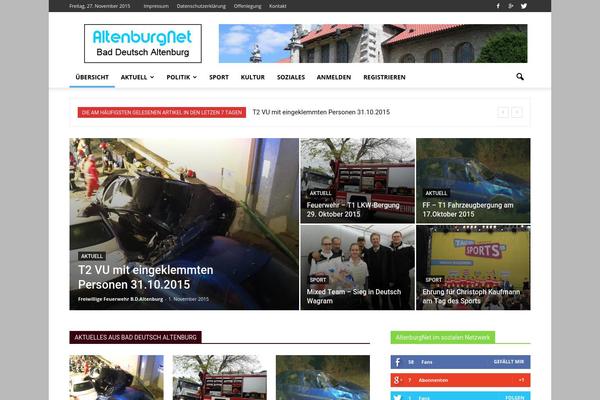 Total theme site design template sample