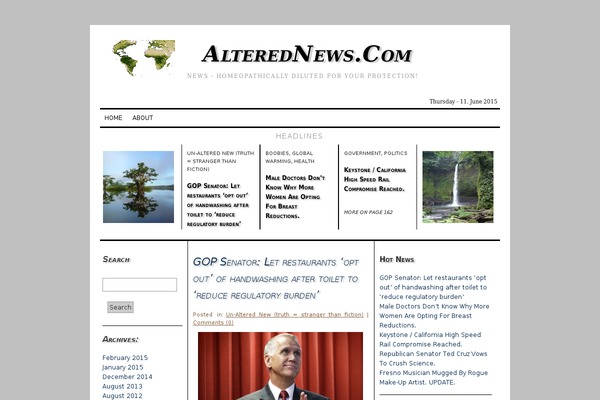 alterednews.com site used German Newspaper