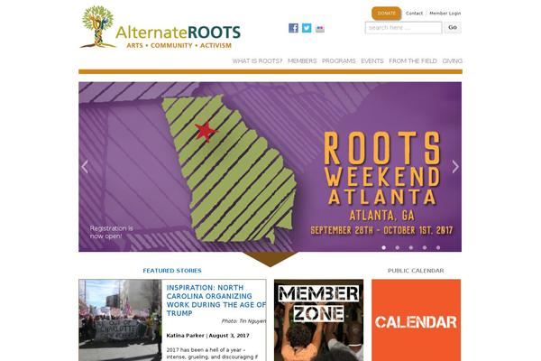 alternateroots.org site used Altroots