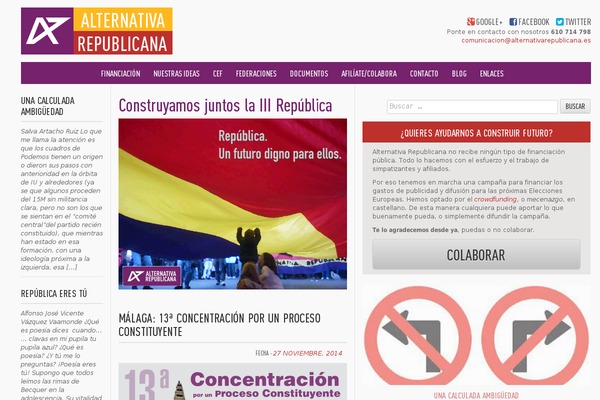 alternativarepublicana.es site used Diario-conjeturas