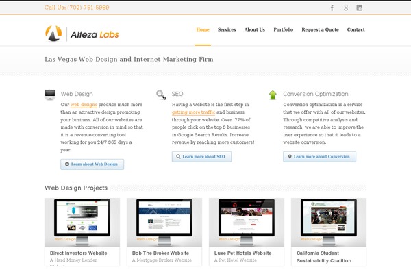 WordPress website example screenshot