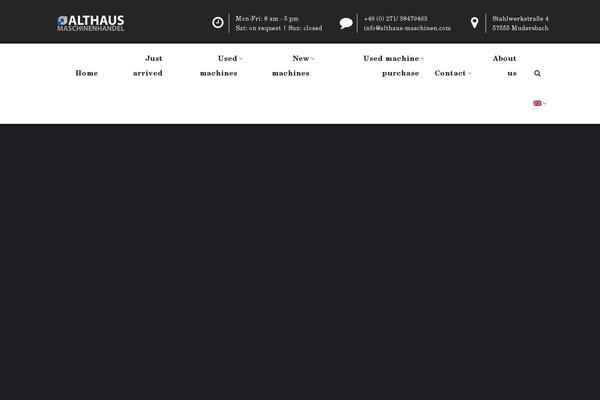 althaus-maschinen.com site used Quintuswp