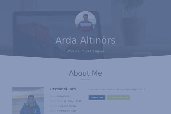 WordPress website example screenshot