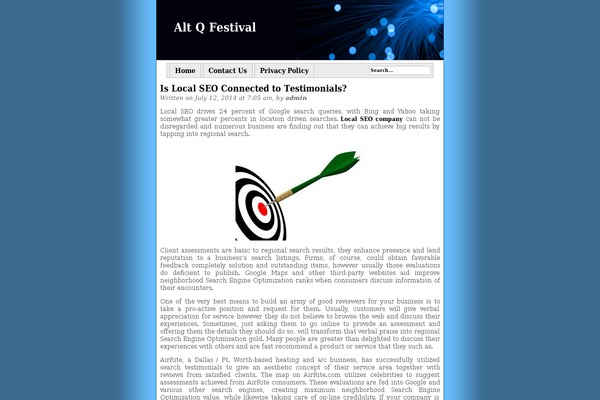 altqfestival.com site used Blue Basic