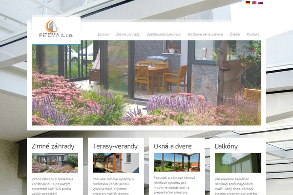 alu-terasy.sk site used RT-Theme 17
