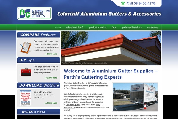 aluminiumguttersupplies.com.au site used Alum