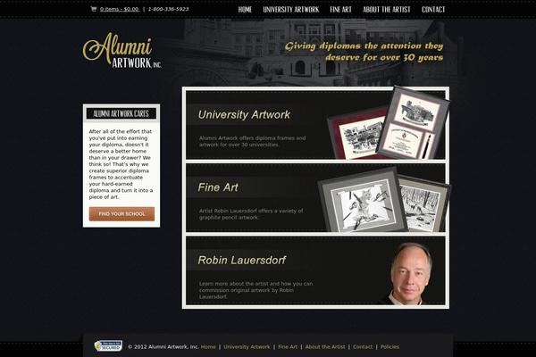 alumniartwork.com site used Alumni