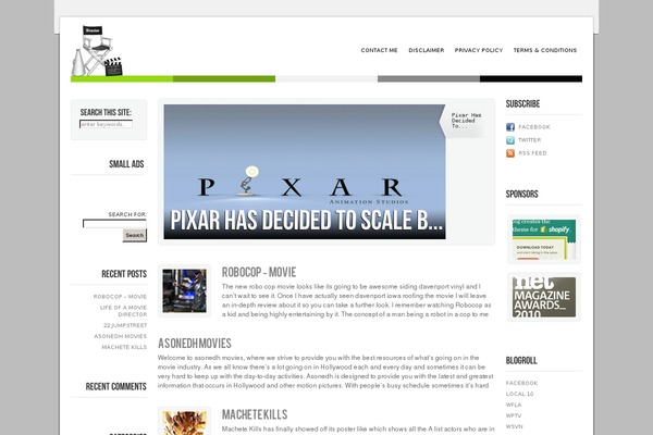 WordPress website example screenshot