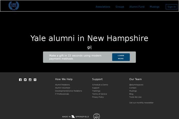 alumnispaces.com site used Taut