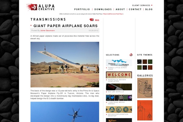 alupacreative.com site used Alupa