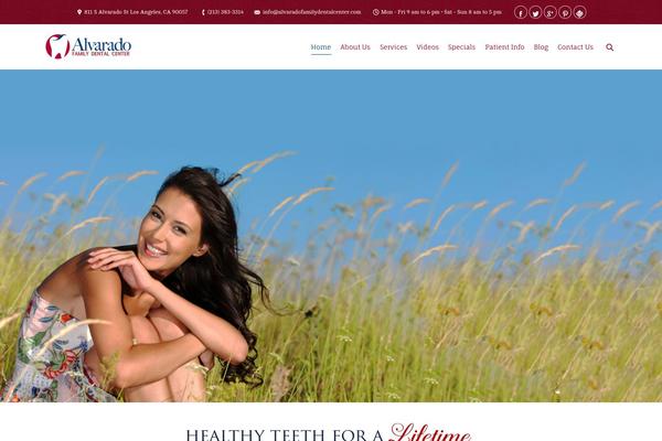 The7 theme site design template sample