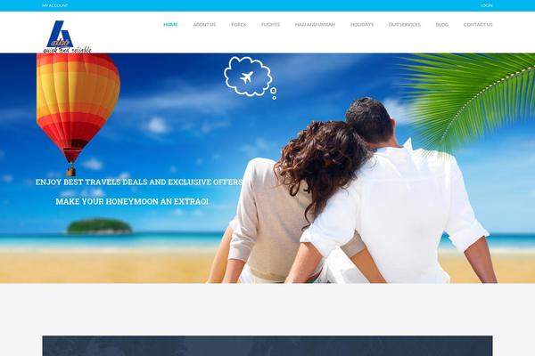 Travelo theme site design template sample