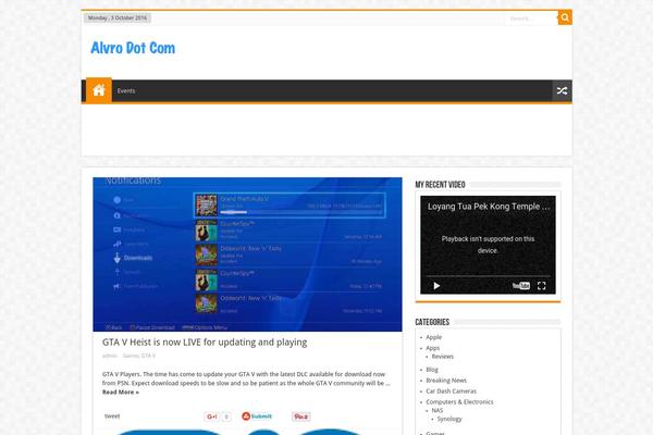 WordPress website example screenshot