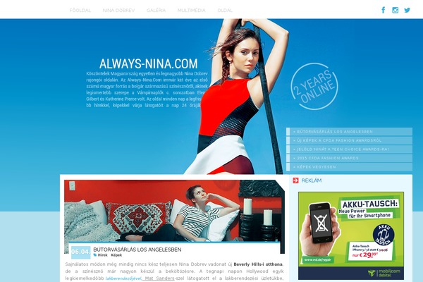 always-nina.com site used Always-nina