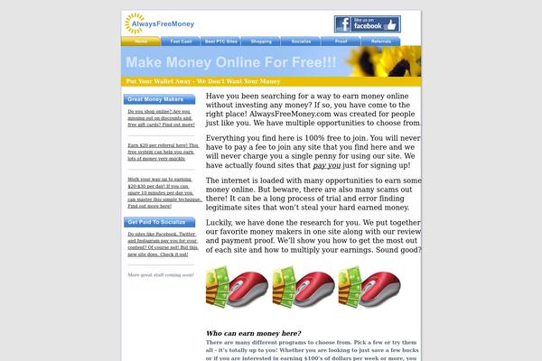 alwaysfreemoney.com site used Stallion-seo-theme