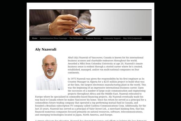 WordPress website example screenshot