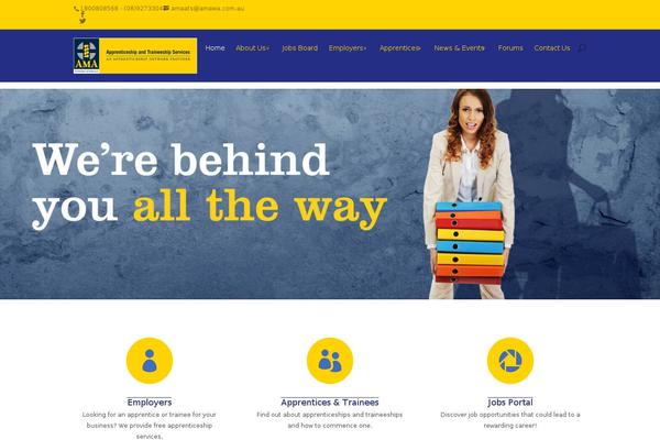 WordPress website example screenshot